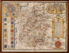 SPEED, John - Wilshire : [ Wiltshire], hand coloured map, size : 500 x 380 mm, English text,