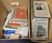 DEVON : two boxes of books and mainly pamphlets relating to Devon and especially Exeter. Inc.