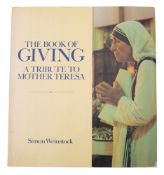 MOTHER THERESA signed copy of 'the Book of Giving.