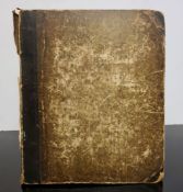 SCRAP ALBUM : containing many hand coloured prints, water colours,