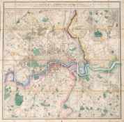 WYLD, James - A New Topographical Map of the Country in the Vicinity of London.