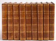 SHAKSPEARE, William : The Plays - 9 volume set, full calf neatly rebacked, plates, 8vo, London,