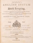 JONES, Edward - Jones's English System of Book Keeping : cont.
