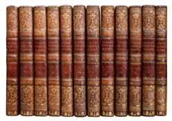 SCOTT, Walter - The Poetical Works, 12 vols, attractive cont. full calf, port. frontis, small 8vo.
