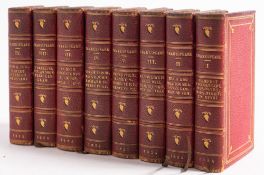 PICKERING Diamond Classics - The Plays of Shakespeare : 8 only of 9 volumes, 80 x 50 mm, org.