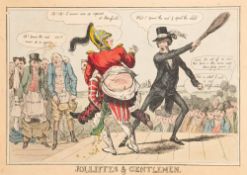 CARICATURES / POLITICAL CARTOONS : contemporary hand coloured etching ...