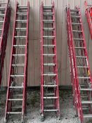 (2) 24' Werner Professional Extension Ladders, 300# Rated 1A. Located in Mt. Pleasant, IA