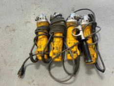 (4) DeWalt Angle Grinders, 120 V. Located in Mt. Pleasant, IA