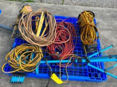 Extension Cords & Halogen Light Stands. Located in Altamont, IL