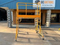 6' Bil-Jax Pro-Jax Utility Scaffold with casters, Complete Guard Rail Pkg. & Outrigger Pkg. Located