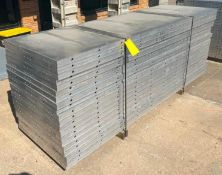 (20) NEW 3' x 10' Wall Ties Aluminum Concrete Forms, 6-12 Hole Pattern. Located in Mt. Pleasant, IA