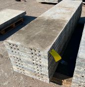 (10) 2' x 9' Western Elite Laydown Smooth Aluminum Concrete Form, 6-12 Triple Punch Hole with Gasket