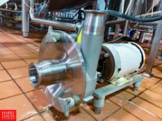 Fristam Centrifugal Pump, Model: FPX3531-155, S/N: 353172030 with 2 HP 1,755 RPM Motor - Rigging