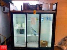 QBD Sliding Glass Door Cooler, Model: 349513, S/N 1Y990182928 - Rigging Fee: $800
