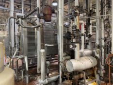 APV Pasteurization System 25 HP with S/S Plate, Heat Exchanger, Model: R51, Balance Tank, Holding