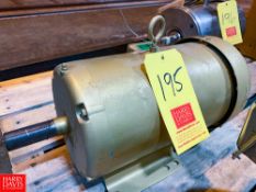 Baldor 2 HP 1,175 RPM Motor - Rigging Fee: $60