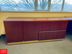 Desk with Drawers, File Cabinet, Cabinet and (3) Chairs - Rigging Fee: $200