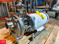 Fristam Centrifugal Pump, Model: FZX2200, S/N: FZX22001703884 with 10 HP 1,770 RPM Motor - Rigging