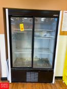 Habco Glass Sliding Door Refrigerator, Model: SE40e, S/N 04302605 - Rigging Fee: $350