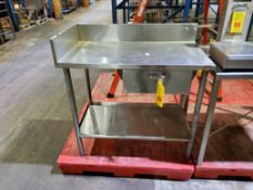 S/S Table, 3' Width x 2' Length and S/S Table with Drawer 21