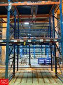 Sections Pallet Racking, Dimensions = 14' Height x 8.5' Width - Rigging Fee: $14,700