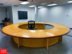 Circular Conference Table and Roller Chair - Rigging Fee: $400