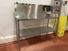 S/S Table w/ Back Splash and Bottom Shelf 22.5' x 60