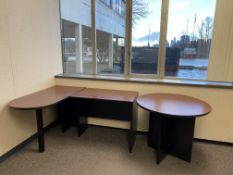 Desk, Round Table, File Cabinet and (2) Chairs - Rigging Fee: $400