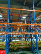 Sections Pallet Racking, Dimensions = 18' Height x 8.5' Width - Rigging Fee: $3,000