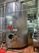 Crepaco 2,500 Gallon (9,463 Liter) Jacketed S/S Tank, S/N: 4320 with Vertical Agitation (R6) -