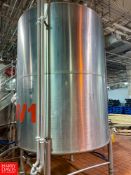 400 Gallon (1,514 Liter) Jacketed S/S Tank with Horizontal Agitation (BV1) - Rigging Fee: $1,800