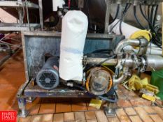 PureFlo Lobe Positive Displacement Pump, Model: 241500-1600, S/N: 22843 with 3 HP 1,750 RPM