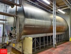 DCI 26,420 Gallon (100,000 Liter) Horizontal Jacketed S/S Tank, S/N: JC0419