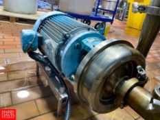 Centrifugal Pump, Model: GHH-20, S/N: 92-7-50326 with 7.5 HP 3,510 RPM Motor - Rigging Fee: $100