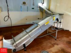 30' Inclined, 90 Degree, Dual Chute Conveyor - Rigging Fee: $2,000