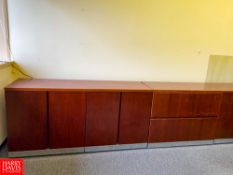 Desk with Drawers, (2) File Cabinet, (5) Cabinets and (2) Chairs - Rigging Fee: $400