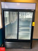 Master Bilt Glass Sliding Door Refrigerator, Model: GR48S, S/N GR48SB-14060047 - Rigging Fee: $350