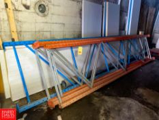 (5) Pallet Rack Uprights, 18? and 16? Height - Rigging Fee: $100