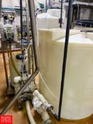 Ecolab CIP System with (3) Diaphragm Pumps, (1) 500 Gallon (1,892 Liter) Tank and (1) 300 Gallon (