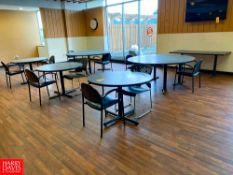 (6) Round Tables, (3) Rectangular Tables, (1) Square Table, (21) Chairs and Countertop - Rigging