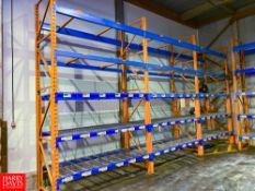 Sections Pallet Racking, Dimensions = 14' Height x 8.5' Width - Rigging Fee: $1,500