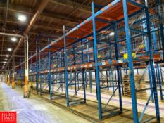 Sections Pallet Racking, Dimensions = 14' Height x 8.5' Width - Rigging Fee: $12,600