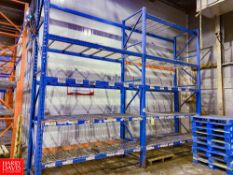 Sections Pallet Racking, Dimensions = 14' Height x 8.5' Width and 14' Height x 4.5' Width - Rigging
