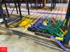 Assorted Brooms and Caution Signs - Rigging Fee: $50