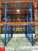 Sections Pallet Racking, Dimensions = 14' Height x 8.5' Width - Rigging Fee: $7,000
