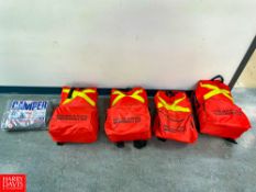 (4) Shelter In Place Emergency Kits and (1) Emergency Blanket - Rigging Fee: $50