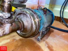 Centrifugal Pump, Model: GHH-10, S/N: 93-6-50590 with 3,510 RPM Motor - Rigging Fee: $100