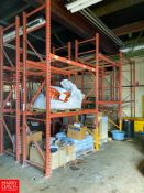 Sections Pallet Racking, Dimensions = 12' Height x 8' Width? - Rigging Fee: $300