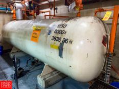 1,300 Gallon (4,921 Liter) Horizontal High Pressure Ammonia Tank - Rigging Fee: $2,500