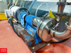 Tri-Clover Centrifugal Pump, Model: SP-216MDS, S/N: K0285 with 3 HP 1,760 RPM Motor - Rigging